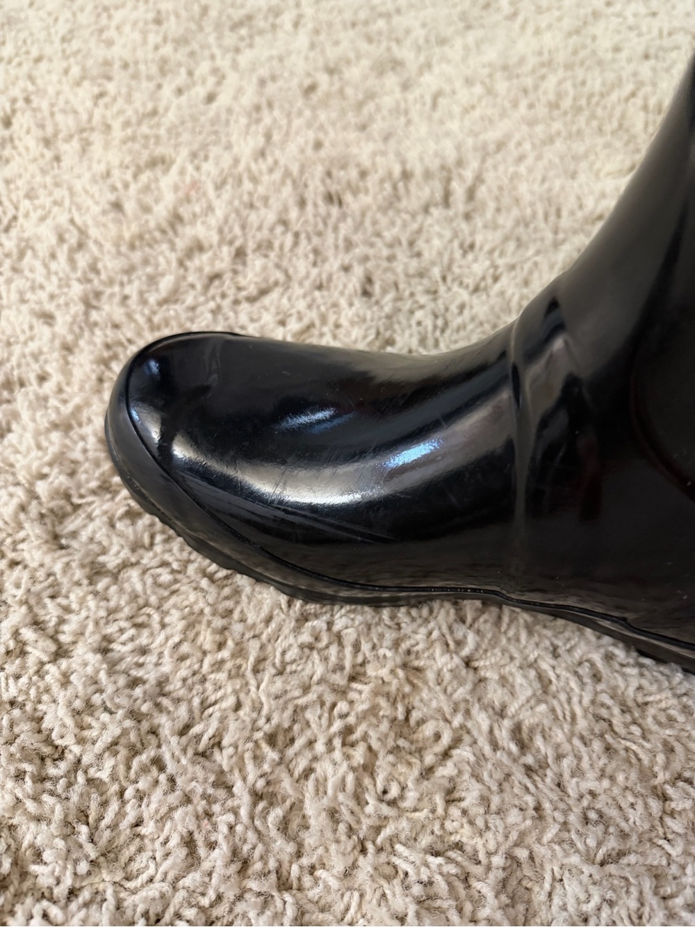 Hunter Gloss Black Tall Rain Boots (with liner) - size 8 - Picture 9 of 16